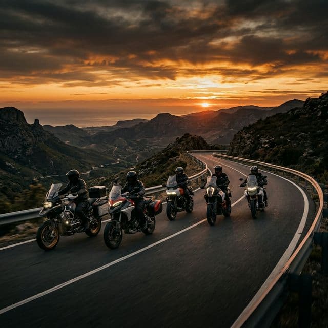 Biker Sunset Group